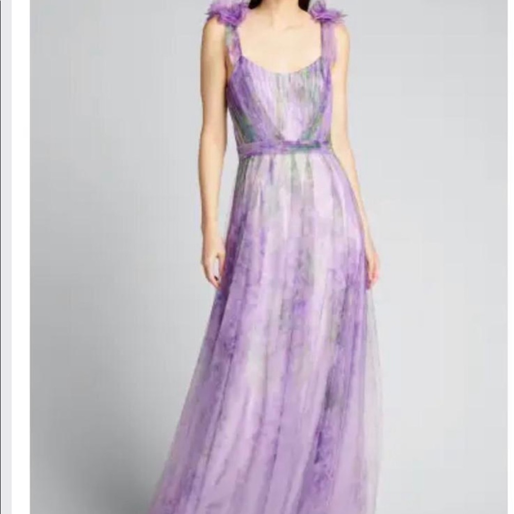 COPY - Marchesa Notte Lavender Tulle Gown